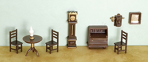 1/4" Scale Living Room Set, 9 pc.